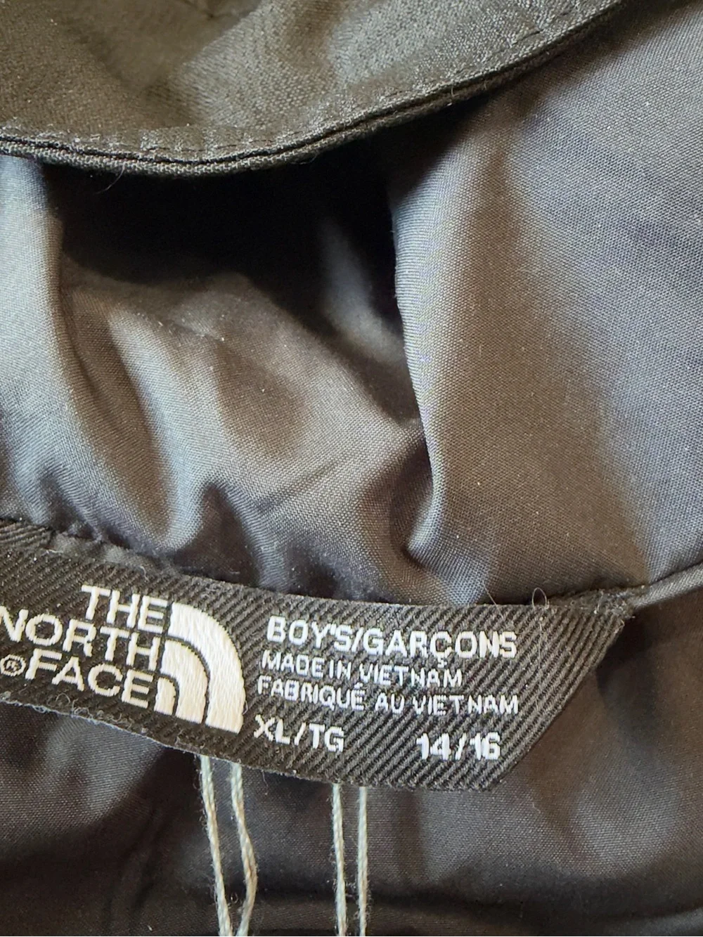 The North Face Gotham Parka Jacket Black Boys XL 14/16
